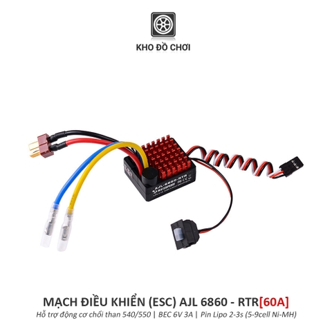 Mạch điều khiển ESC AJL 6860 (60A) RTR - Chống nước