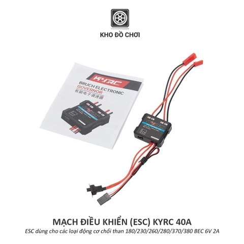 Mạch điều khiển ESC KYRC 40A Brushed (Động cơ chổi than)