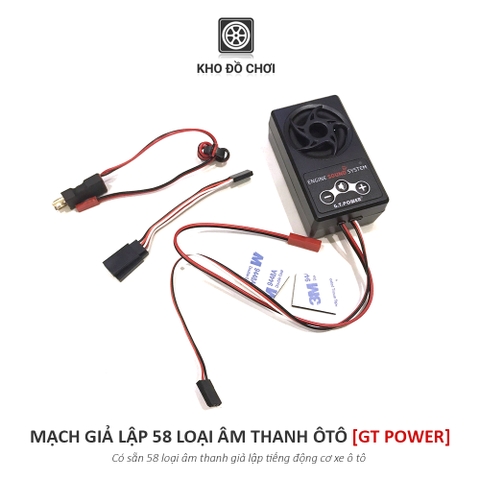 Bộ giả lập âm thanh GT Power - 58 loại âm thanh mô phỏng tiếng động cơ