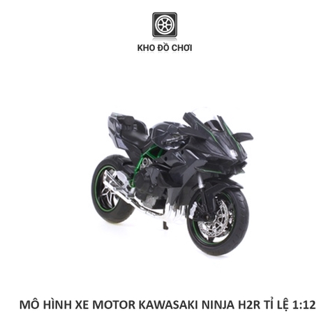 Mô hình xe Motor phân khối lớn KAWASAKI NINJA H2R tỉ lệ 1:12 (Có đèn)