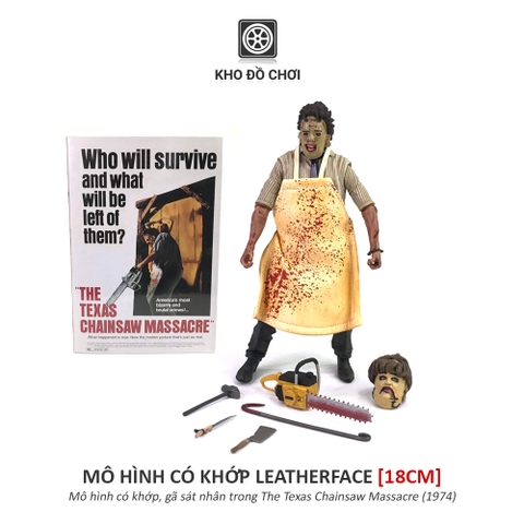 Mô hình có khớp Leatherface - The Texas Chainsaw Massacre (18cm)