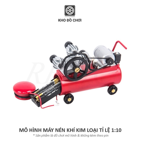 Mô hình máy nén khí bằng kim loại tỉ lệ 1:10 - phụ kiện trang trí xe RC