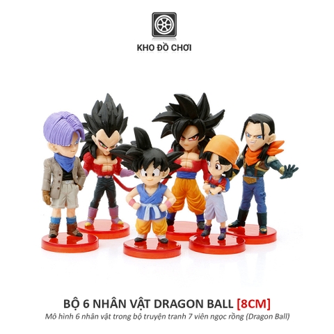 Bộ 6 mô hình nhân vật Dragon Ball (8cm)