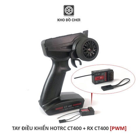 Tay điều khiển HotRC CT400 2.4Ghz | 4 Kênh (Nhớ được nhiều Rx)