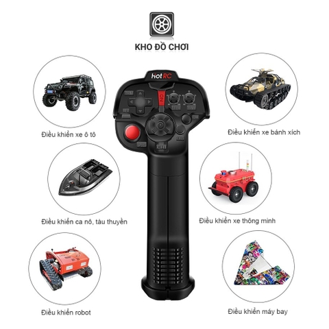 Tay điều khiển HotRC DS4A - 2.4Ghz 4 kênh