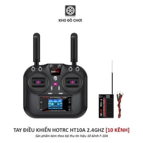 Tay điều khiển HotRC HT10A 2.4Ghz (10 kênh)
