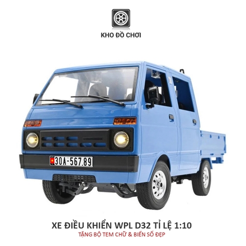 Ô tô điều khiển WPL D32 RC Van Tianjin Dafa 4x2 1:10 - RTR [TẶNG BIỂN + TEM CHỮ]