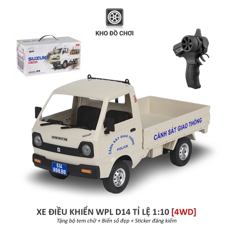 Ô tô điều khiển WPL D14 Kei Truck 4x4 1:10 - RTR [TẶNG BIỂN + TEM CHỮ]