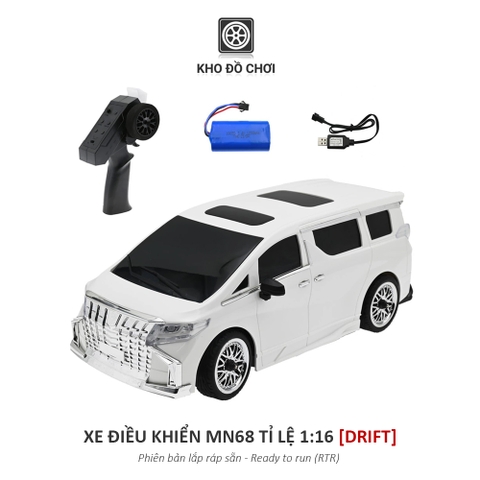 Ô tô điều khiển MN68 - Drift Car ALPHARD MPV 1:16 - RTR [TẶNG BIỂN SỐ]