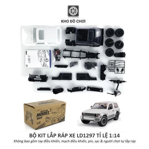 KIT lắp ráp xe LDR/C LD1297 - Pajero Offroad 4x4 tỉ lệ 1:14 [TẶNG BIỂN + STICKER]
