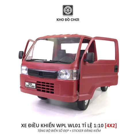 Ô tô điều khiển WPL WL01 Kei Truck 4x2 1:10 - RTR [TẶNG BIỂN SỐ + STICKER ĐĂNG KIỂM]