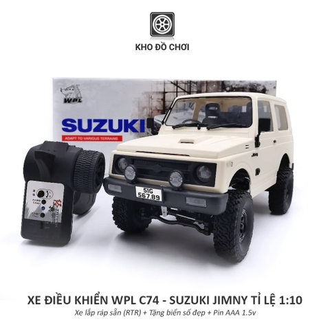Xe điều khiển WPL C74 Suzuki Jimny JA11 4x4 1:10 - RTR [TẶNG BIỂN SỐ]