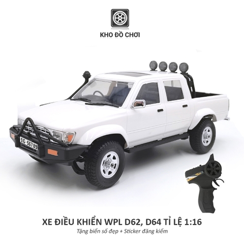 Ô tô điều khiển WPL D62-1 RWD, D64-1 4WD - RTR [TẶNG BIỂN + STICKER]