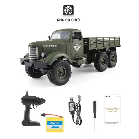 Ô tô điều khiển JJRC Q60 ZIL 157 6x6 1:16 - RTR [TẶNG BIỂN + STICKER]