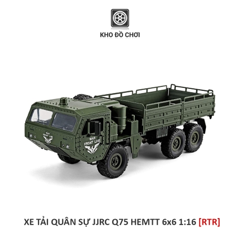 Ô tô điều khiển JJRC Q75 HEMTT 6x6 1:16 - RTR [TẶNG BIỂN + STICKER]
