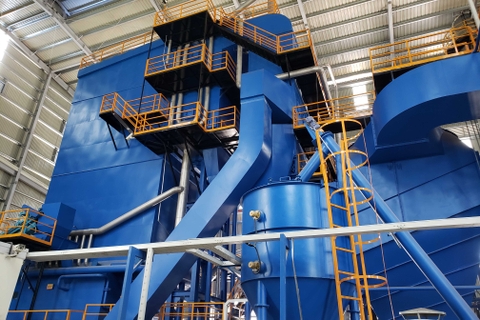 Lò hơi đốt trấu