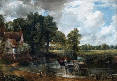 Tranh làng quê châu Âu THE HAY WAIN – John Constable