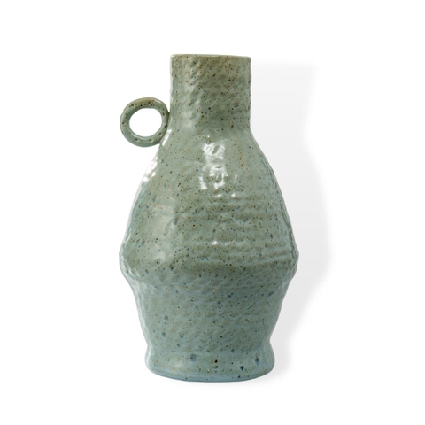 Bình Hoa Gốm Be Chạch - Men Lam </br> (C:32cm; M:8cm)