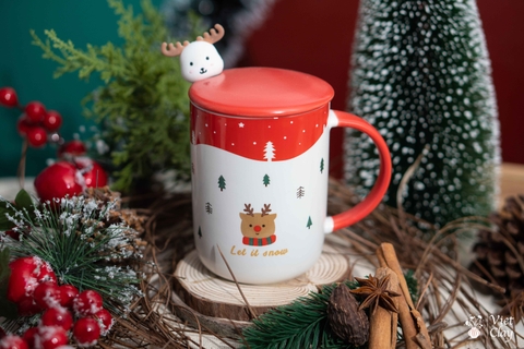 Cốc sứ Tuần lộc