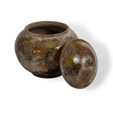 Hũ Mứt Cầu Men Vàng Cam