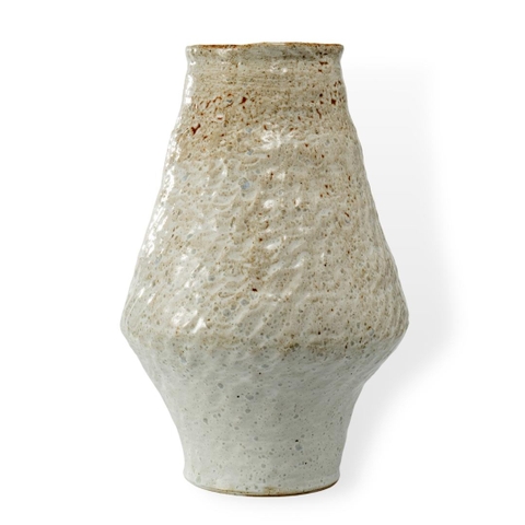 Bình Hoa Gốm Be Chạch - Men Ngọc Trai </br> (C:39cm; M:12cm)