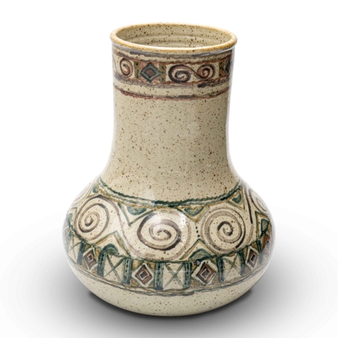 Bình Hoa Thổ Cẩm Bụng Bầu