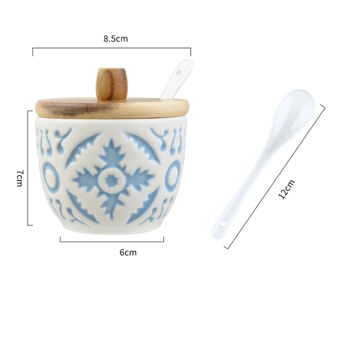 Hũ Đựng Gia Vị Nắp Gỗ Nhật Bản