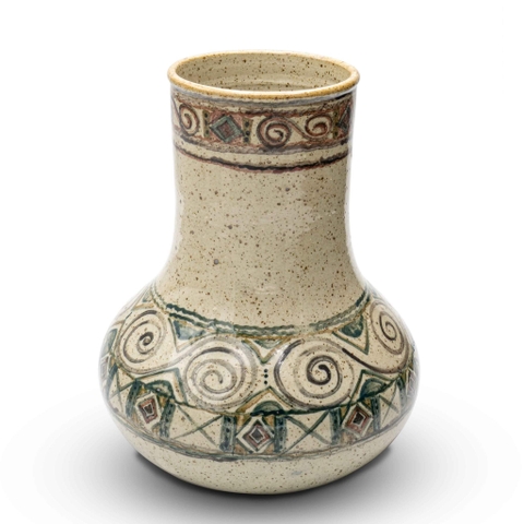 Bình Hoa Thổ Cẩm Bụng Bầu