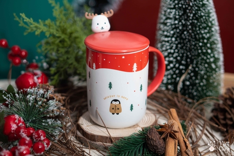 Cốc sứ Tuần lộc