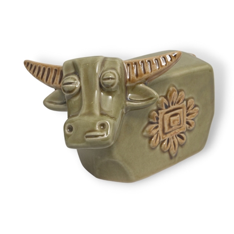 Tượng Trâu Gốm Sứ Trang Trí Bàn Làm Việc | Decor Phòng Khách | Phong Thủy | Thủy Sinh Tiểu Cảnh (Mini Cute)