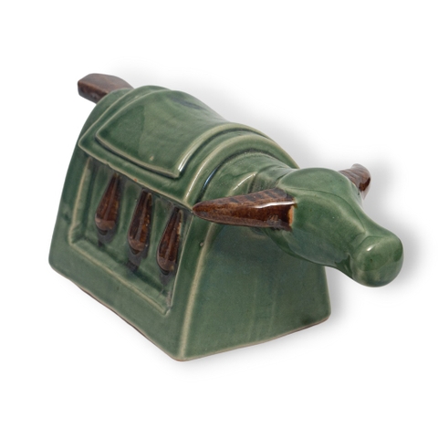 Tượng Trâu Mõ Gốm Sứ Trang Trí Bàn Làm Việc | Decor Phòng Khách | Phong Thủy | Thủy Sinh Tiểu Cảnh (Mini Cute)