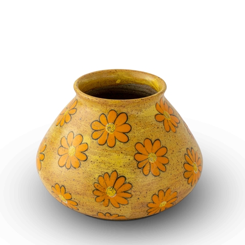 Bình Vàng Nhỏ Hoa Cúc