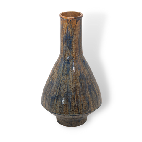 Bình Hoa Mận Trắng Men Lam