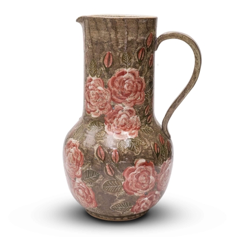 Bình gốm có tai hoa hồng 6