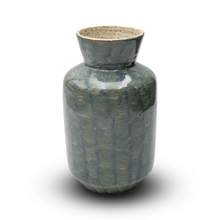 Bình Gốm Hoa Hồng Men Xanh