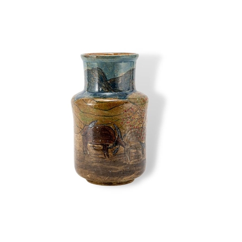 Bình Hoa Con Trâu Kéo Cày