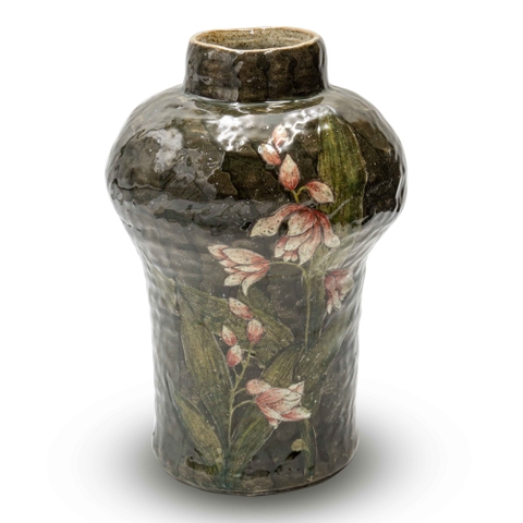 Bình Hoa Nở Xanh Rêu