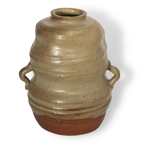 Bình Hoa Sành Men Be Dáng Hồ Lô