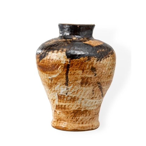 Bình Hoa Men Mật Ong - Gốm Be Chạch </br> (C:30cm; M:10cm)