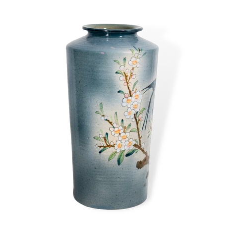 Bình Chuông Song Điểu Đậu Cành Tuyết Mai