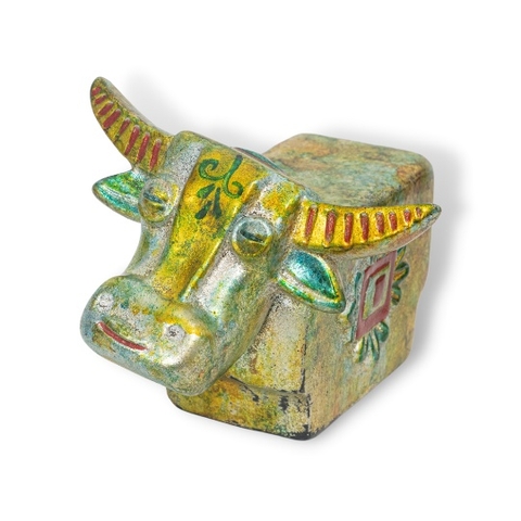 Tượng Trâu Gốm Sứ Sơn Mài Trang Trí Bàn Làm Việc | Decor Phòng Khách | Phong Thủy | Thủy Sinh Tiểu Cảnh (Mini Cute)