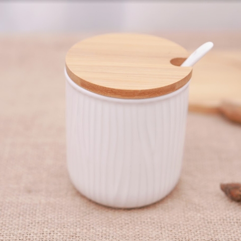 Set 3 Lọ Đựng Gia Vị Sọc Trắng