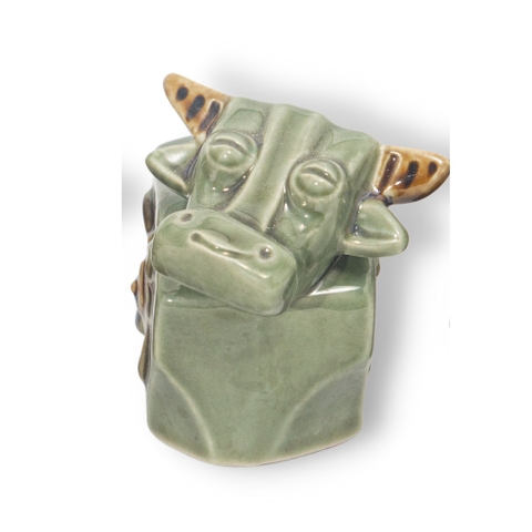 Tượng Trâu Gốm Sứ Trang Trí Bàn Làm Việc | Decor Phòng Khách | Phong Thủy | Thủy Sinh Tiểu Cảnh (Mini Cute)