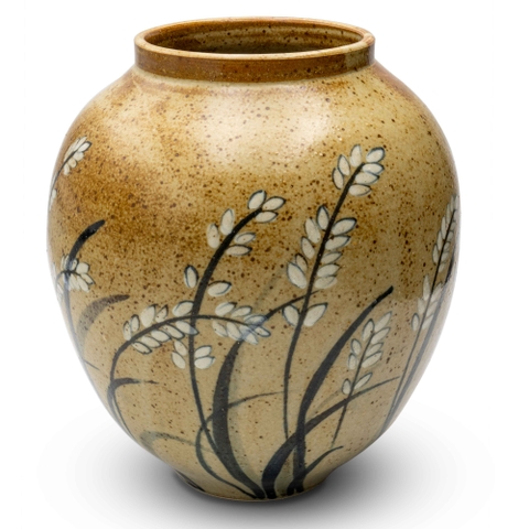 Bình Bụng Tròn Bông Lúa