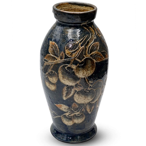 Bình Men Lục Chùm Hồng