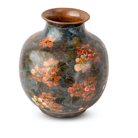 Bình Hoa Men Tiêu Bầu Hoa Đào