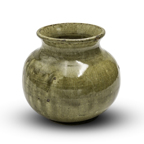 Bình Hoa Nhỏ Giọ Cua Men Xanh Rêu