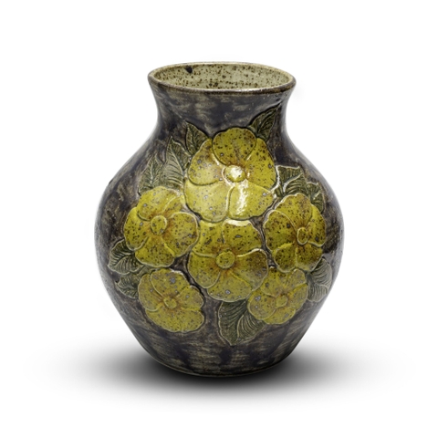 Bình Men Tím Hoa Dừa Cạn