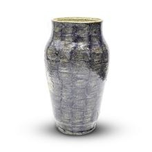 Bình Men Tiêu Tím Hoa Cúc Trắng