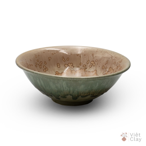 Bát Tô Miệng Vát Hoa Nổ Biege